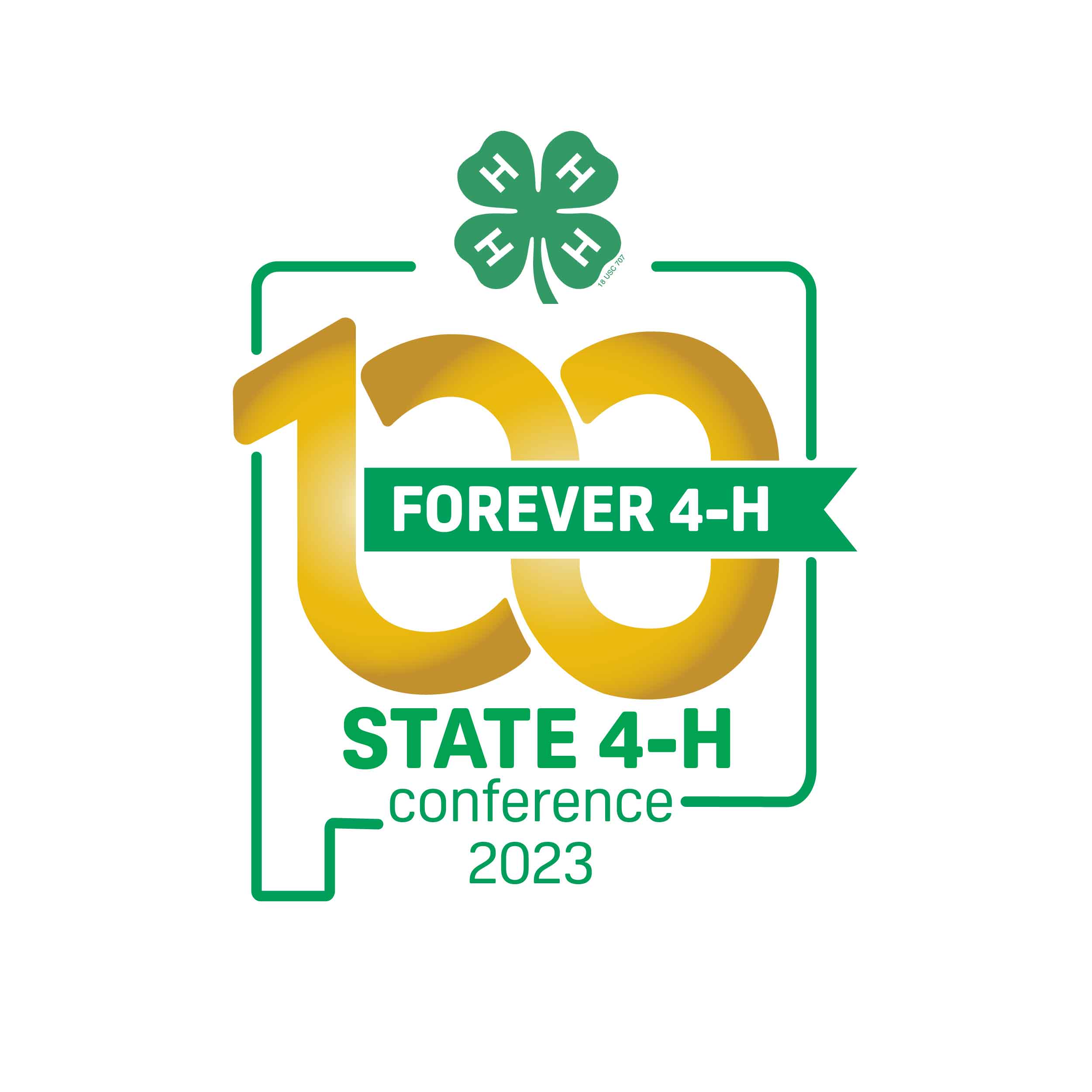 White 4H Conference Logo for schedule